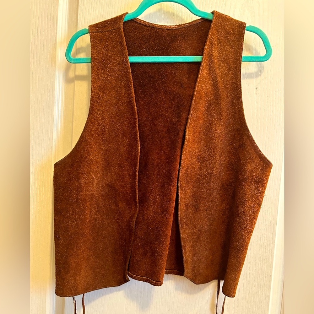 Gently Loved Handmade Leather Vest